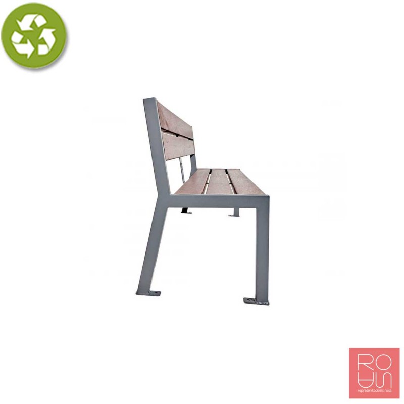 Banc Silaos en acer i plàstic reciclat